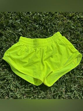 Neon Yellow Lululemon shorts